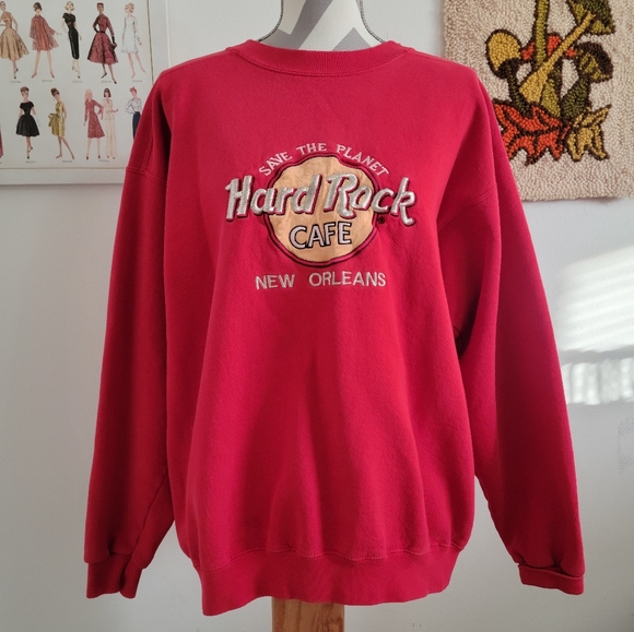 Hard Rock Cafe | 90s Vintage New Orleans Save The Planet Sweatshirt - Picture 1 of 5